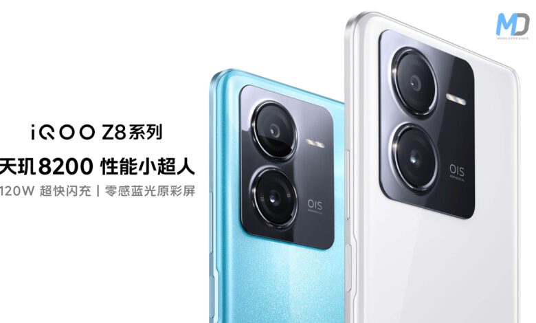 iQOO Z8 launching on 31 August, design and charging speed revealed