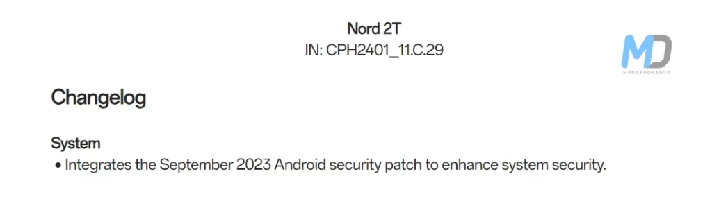 OnePlus Nord 2T receives September security patch Update