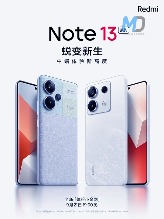 Redmi Note 13 Series Design and Release Date