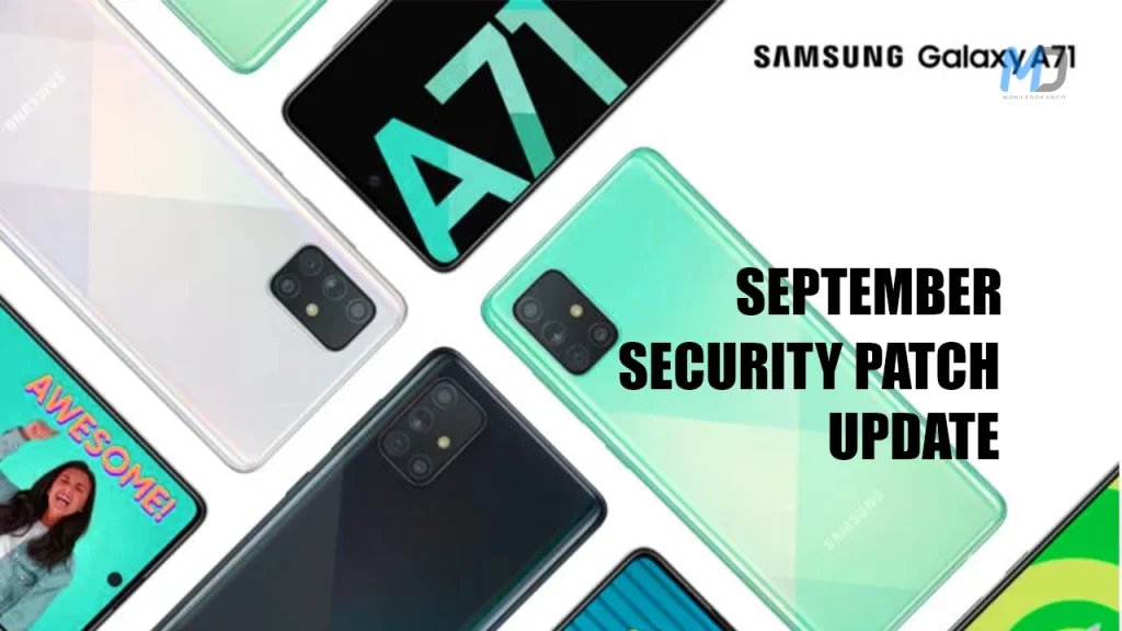Samsung Galaxy A71 gets September security patch Update