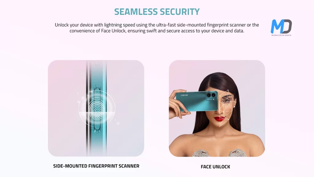 Fingerprint and face unlock