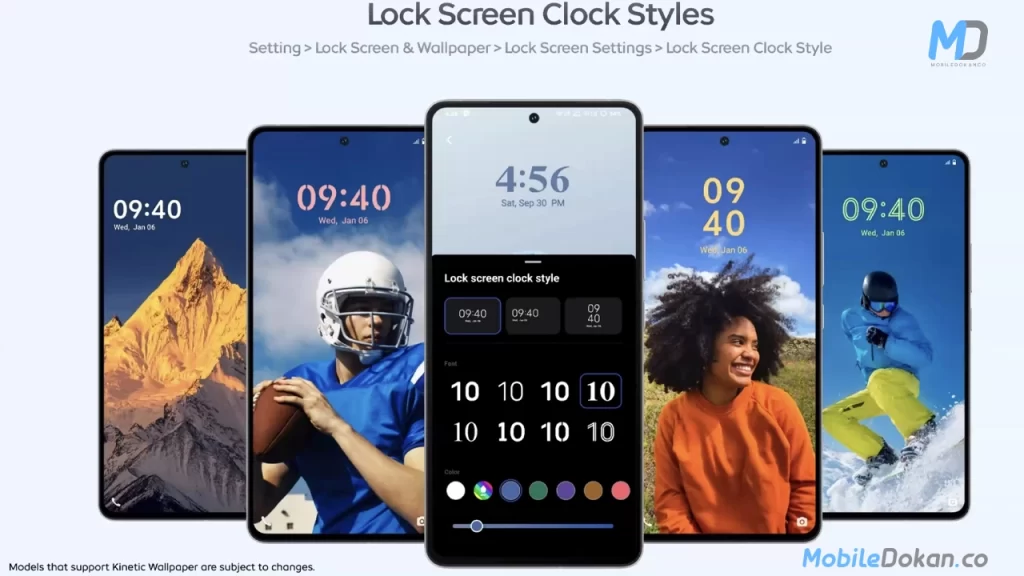 New lock screen styles