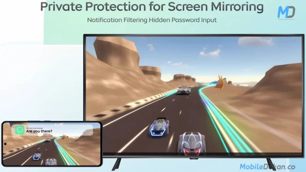 Private Protection for Screen Mirroring