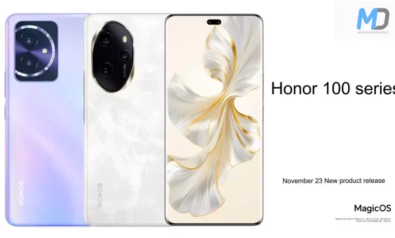 Honor 100 series to release on 23 November, design revealed