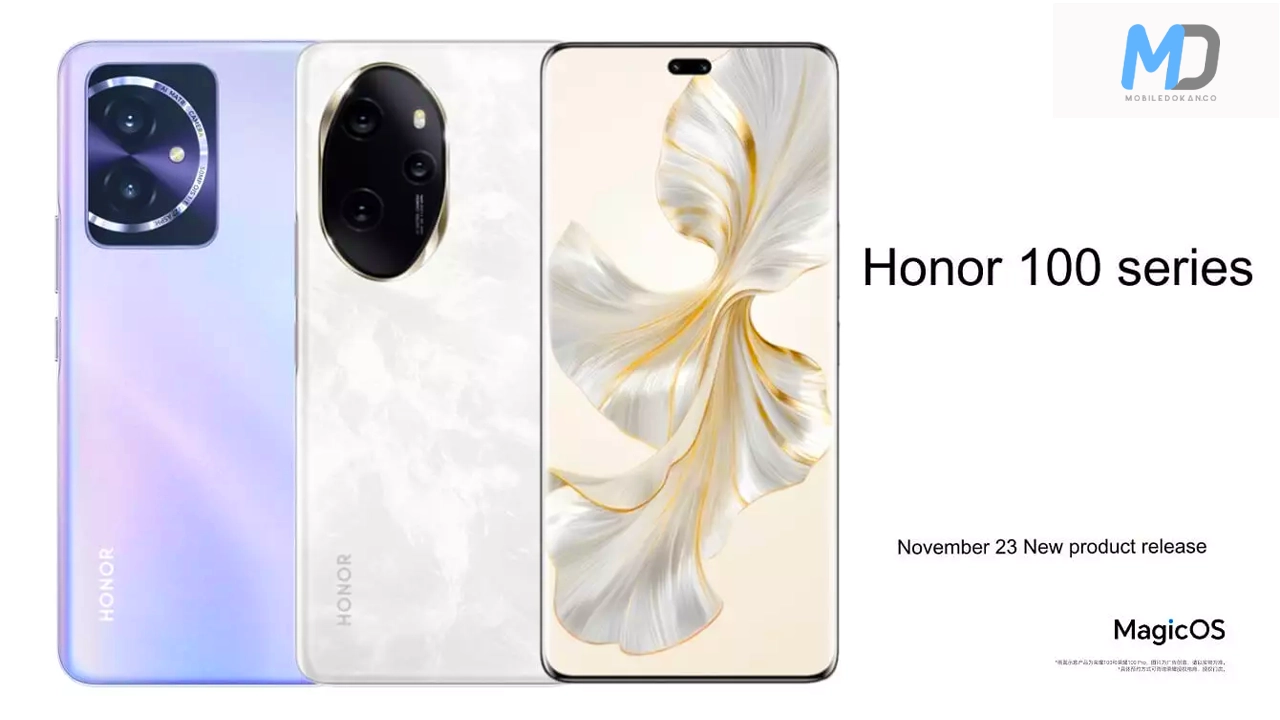 Honor 100 series to release on 23 November, design revealed