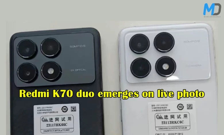 Redmi K70 and K70 Pro real-life photos leak