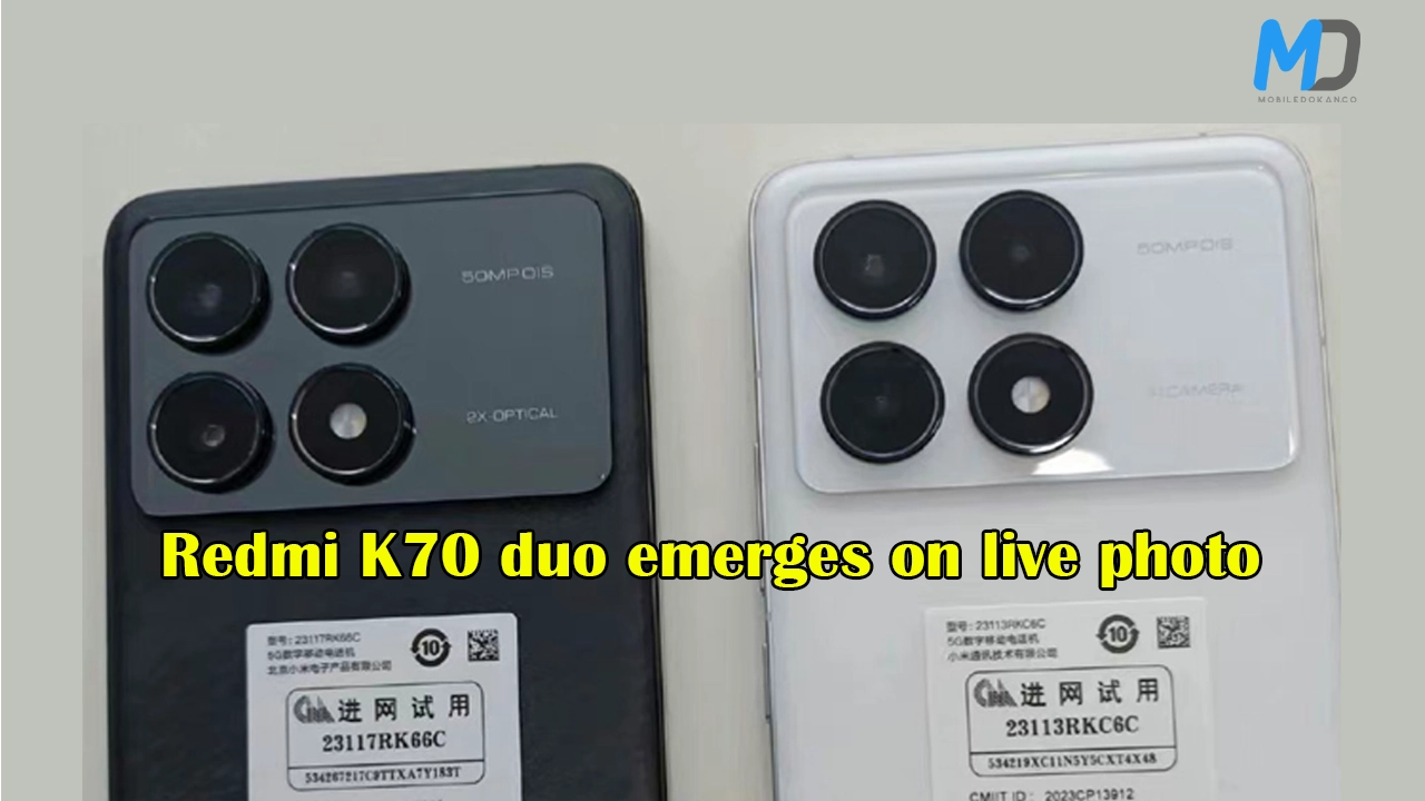 Redmi K70 and K70 Pro real-life photos leak