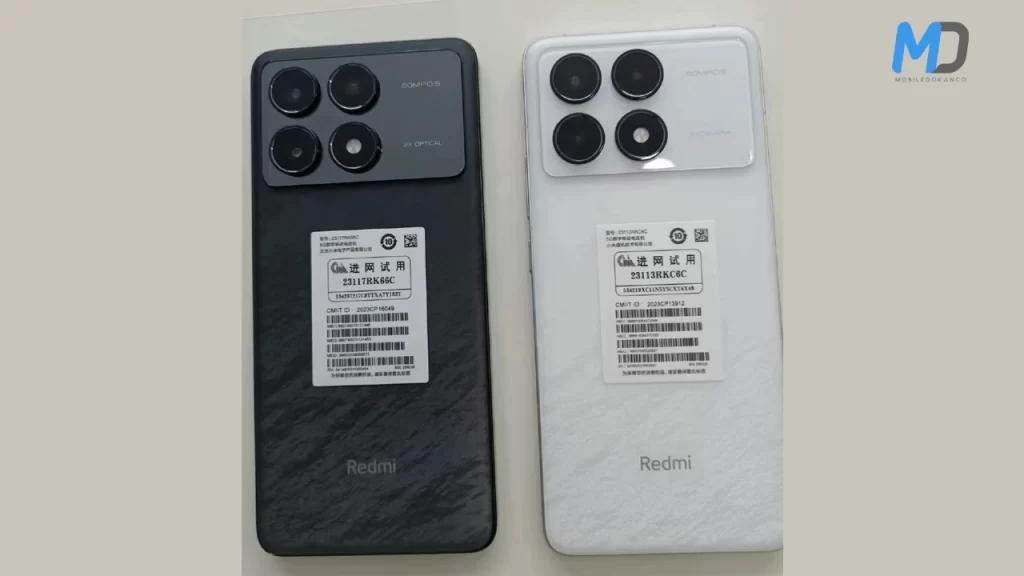 Redmi K70(White) and K70 Pro(Black)