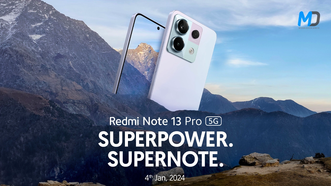 Redmi Note 13 Pro launching in India on January 4