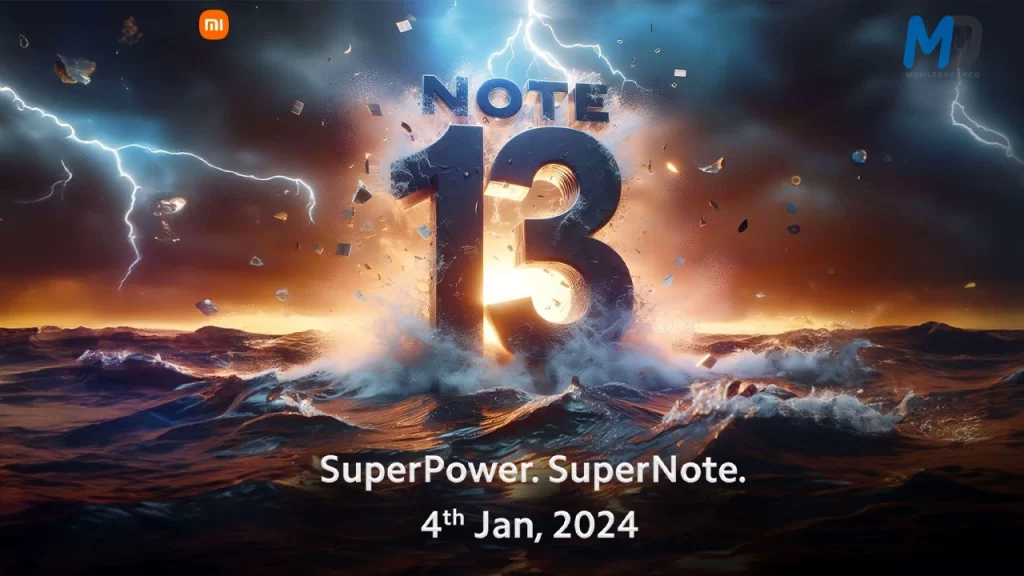 Redmi Note 13 series global launch feature poster