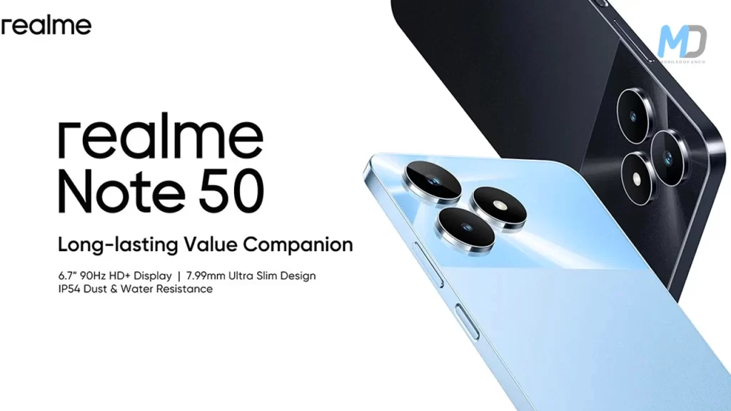 Realme Note 50 teaser poster