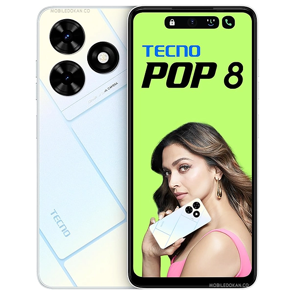 Tecno Pop 8 (India) Mystery White