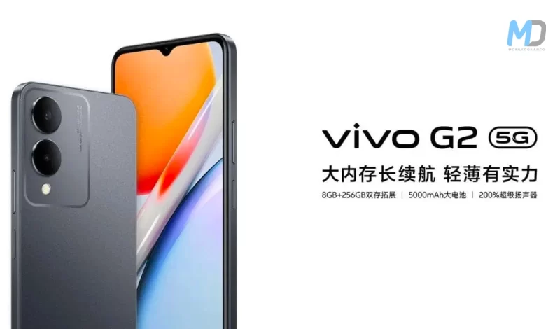 Vivo G2 launched in China with a 5000mAh battery and Dimensity 6020 processor