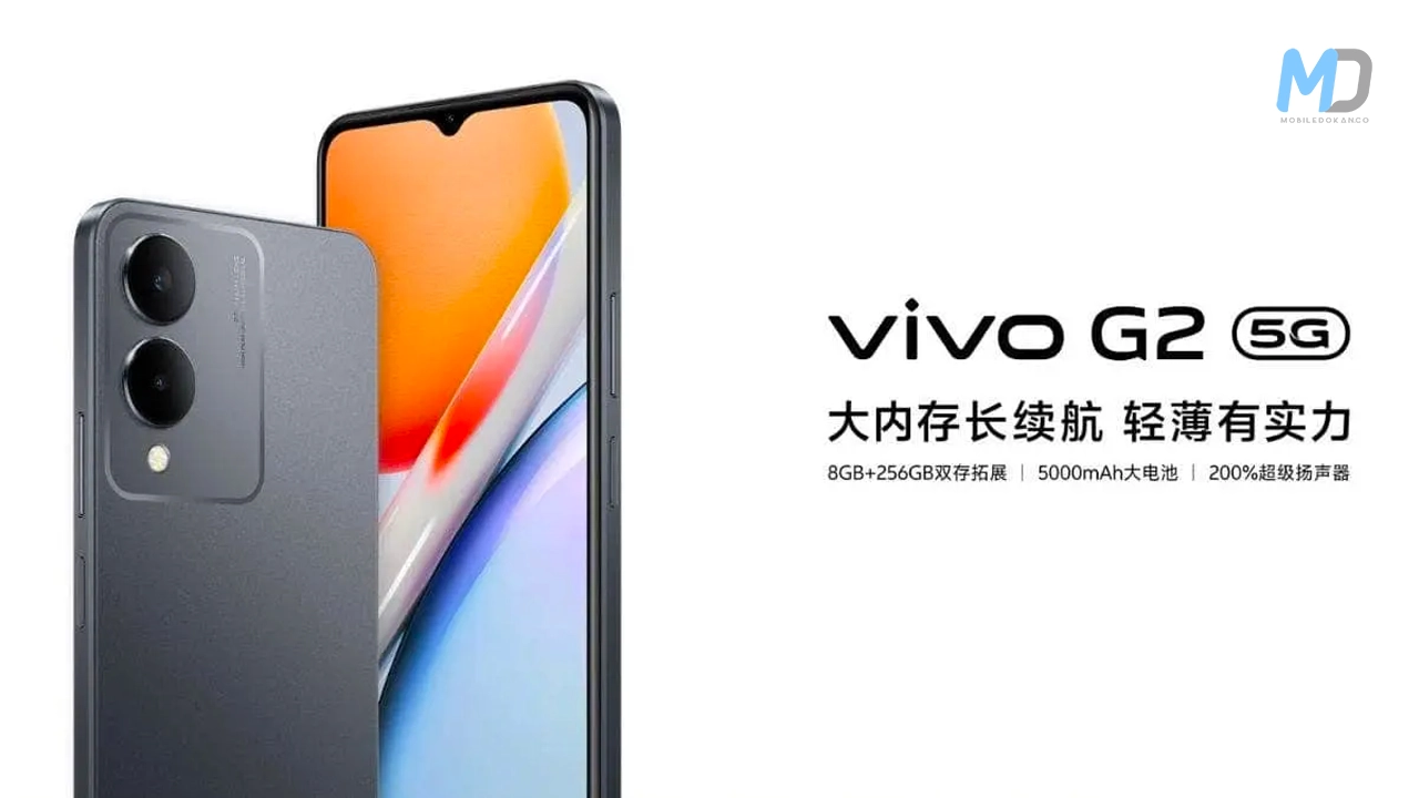 Vivo G2 launched in China with a 5000mAh battery and Dimensity 6020 processor