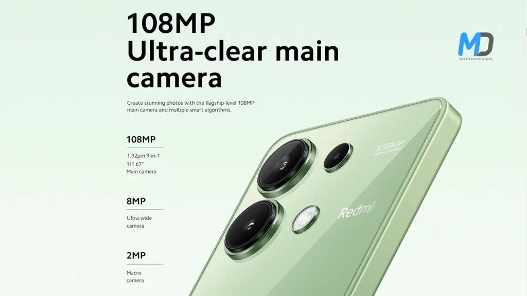 Redmi Note 13 4G 108MP Main Camera
