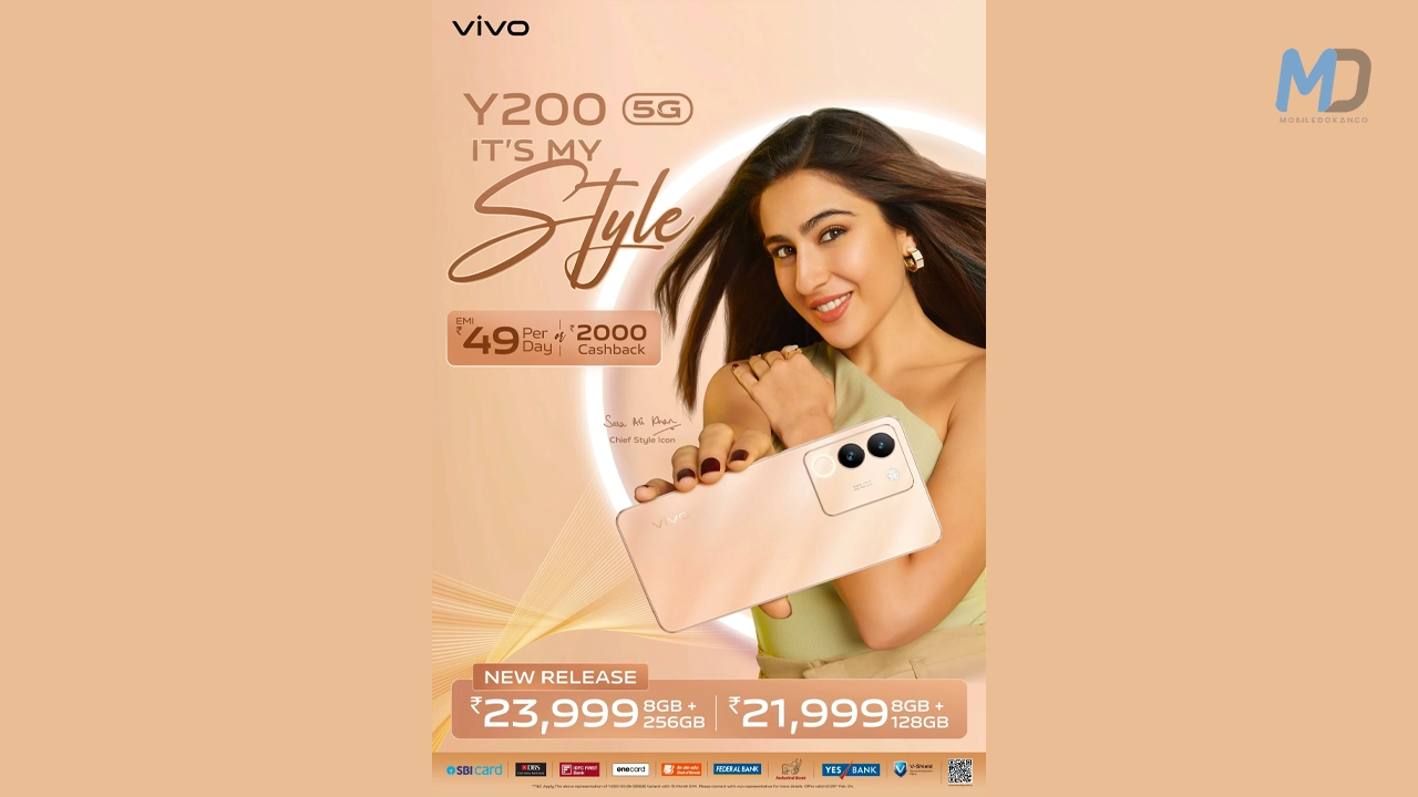 Grab a new storage model of Vivo Y200 5G at RS 23,999