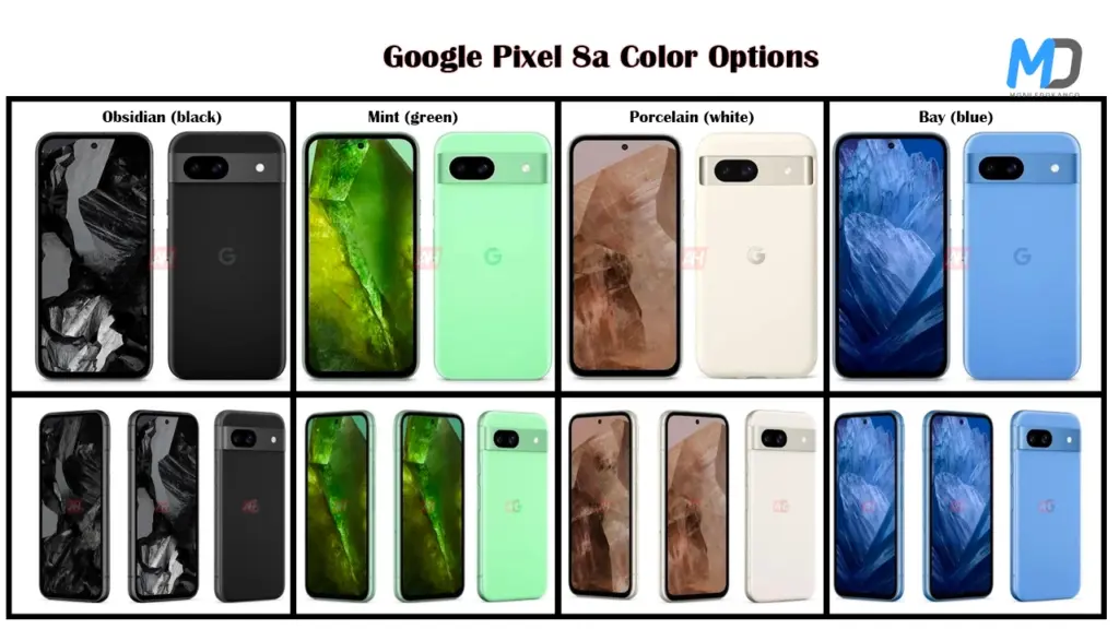 Google Pixel 8a color options