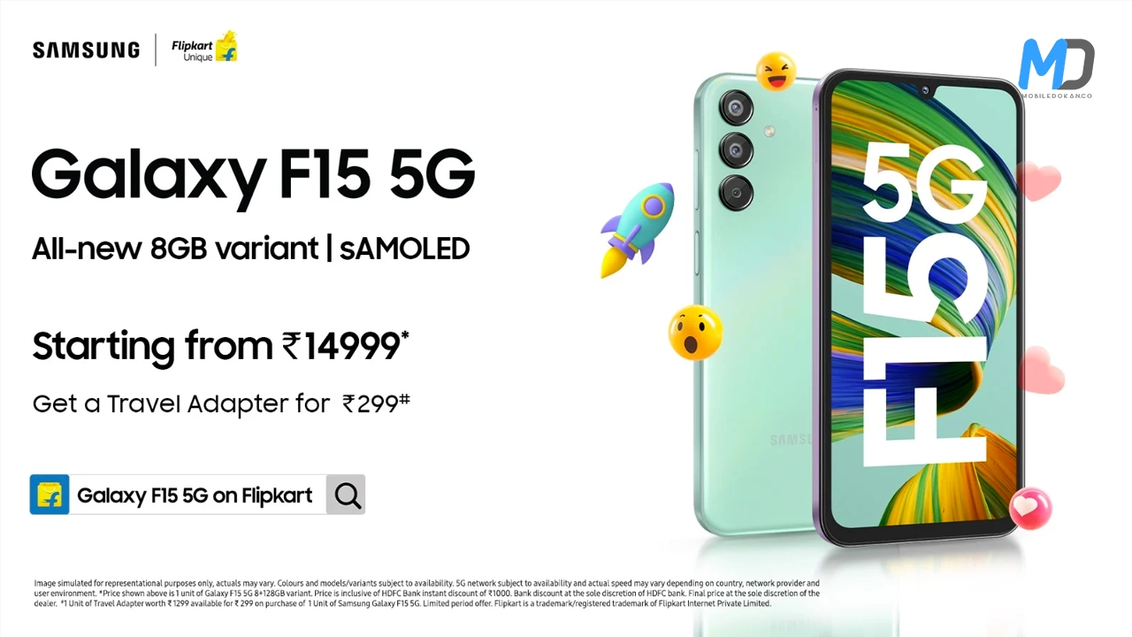 Samsung Galaxy F15 5G is available now in 8GB+128GB variant in India
