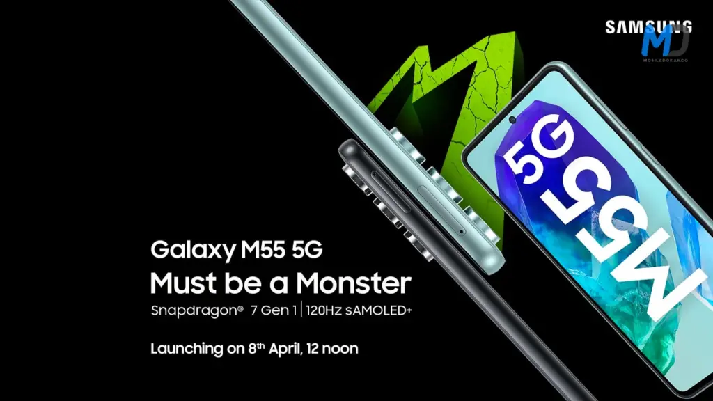 Samsung Galaxy M55 5G launch poster