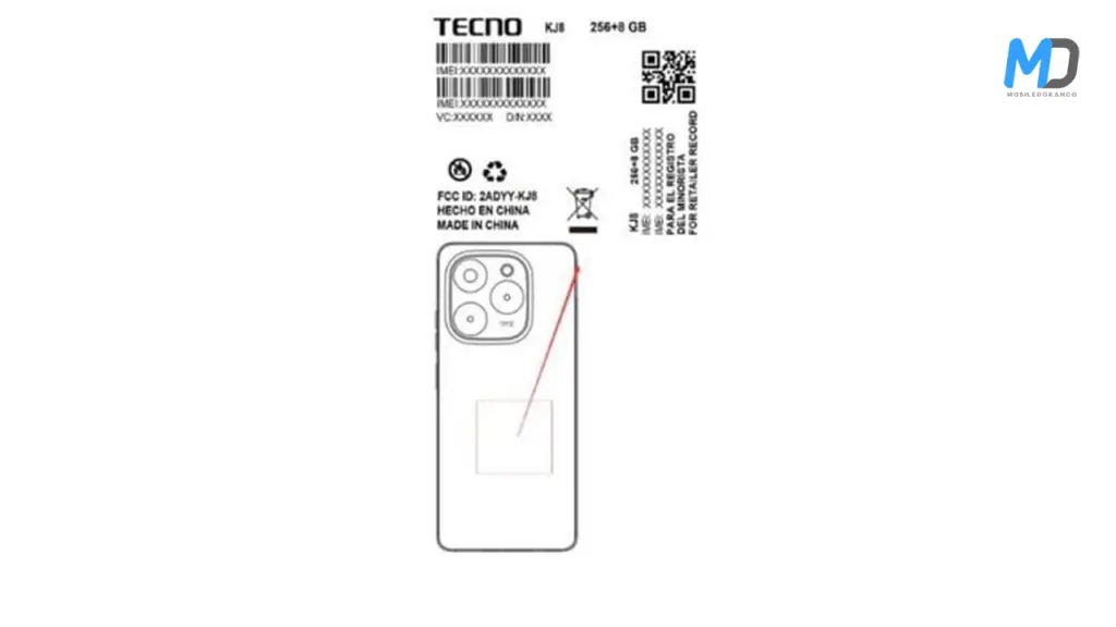 Tecno Spark 20 Pro 5G FCC listings