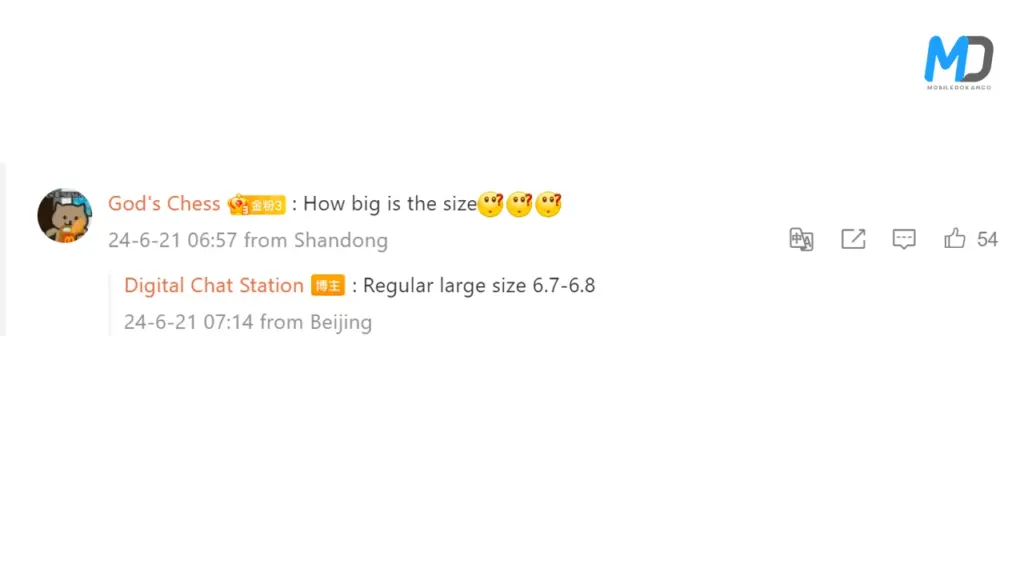 Vivo X200 Pro screen size