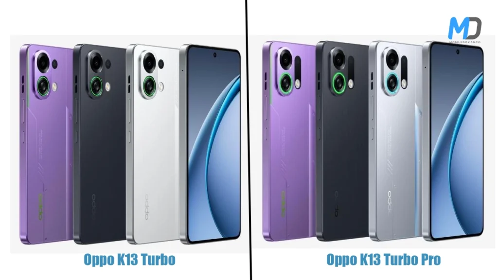 Oppo K13 Turbo and K13 Turbo Pro color options