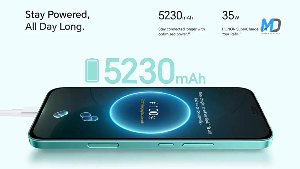 5230mAh battery, 35W charging