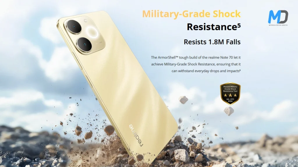 Realme Note 70 endurance