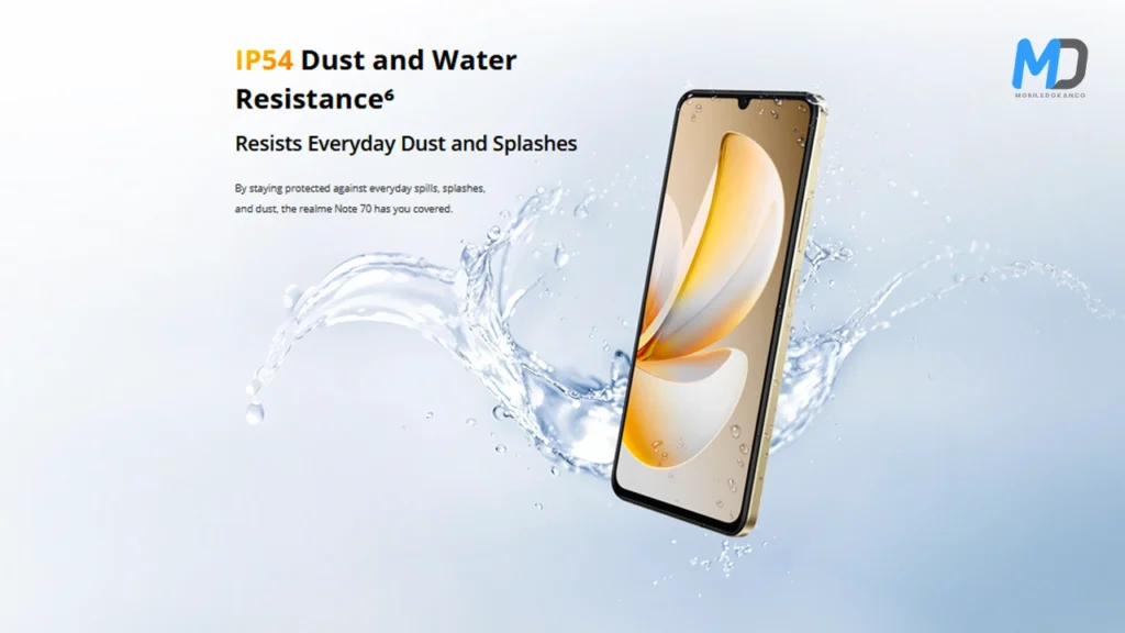 Realme Note 70 endurance (Water)