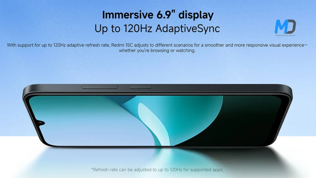 6.9-inch with 120Hz display