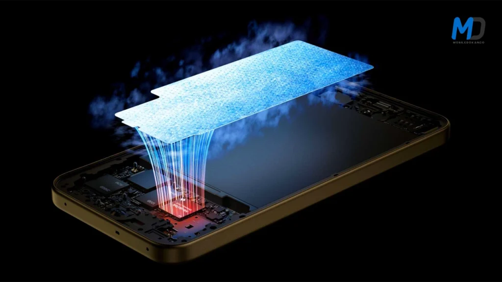 Oppo A6 Pro vapor cooling chamber