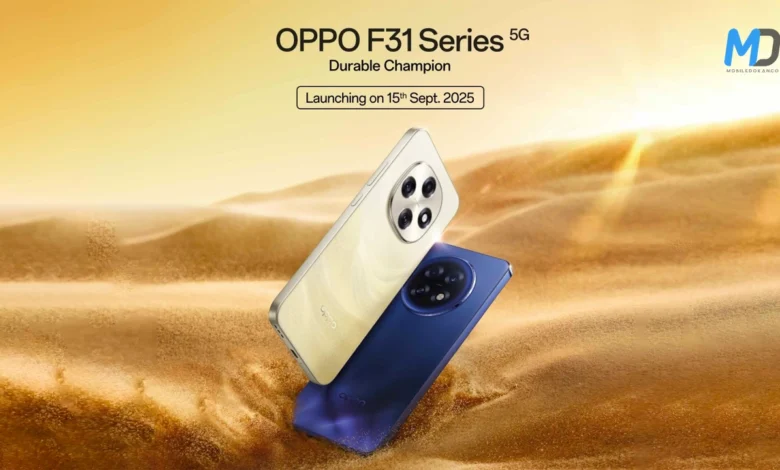 Oppo F31 Series key specs confirmed ahead of September 15 launch