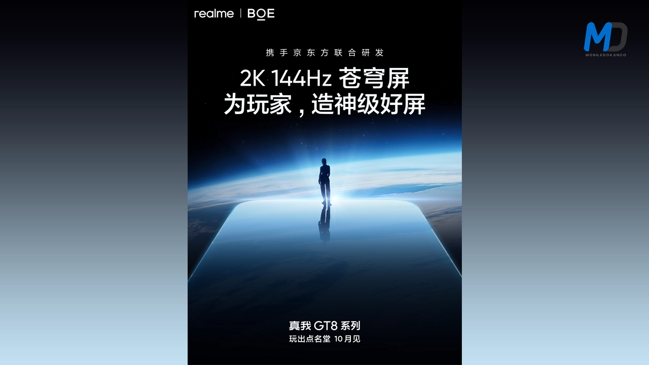 Realme GT 8 Pro display specs teased ahead of China launch