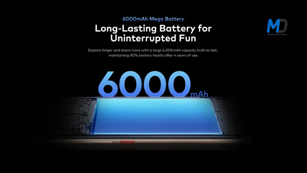 6000mAh Mega battery