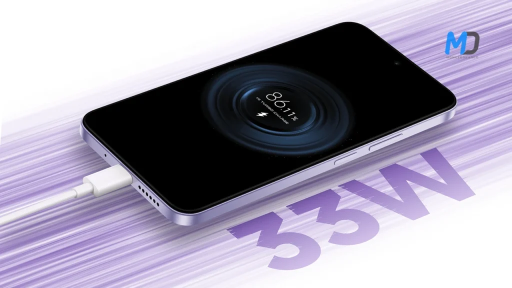 33-watt fast charging