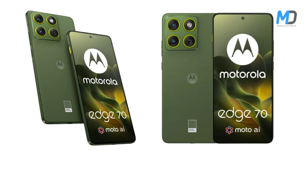 Motorola Edge 70 Front and Back Design