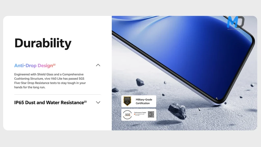 IP65 Dust, Water Resistance