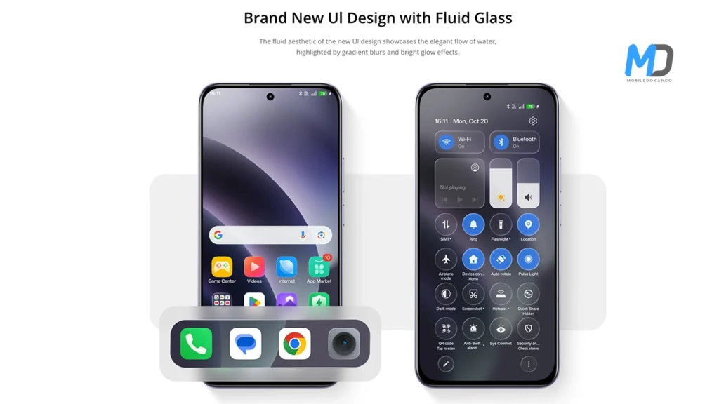 New Fluid Glass UI