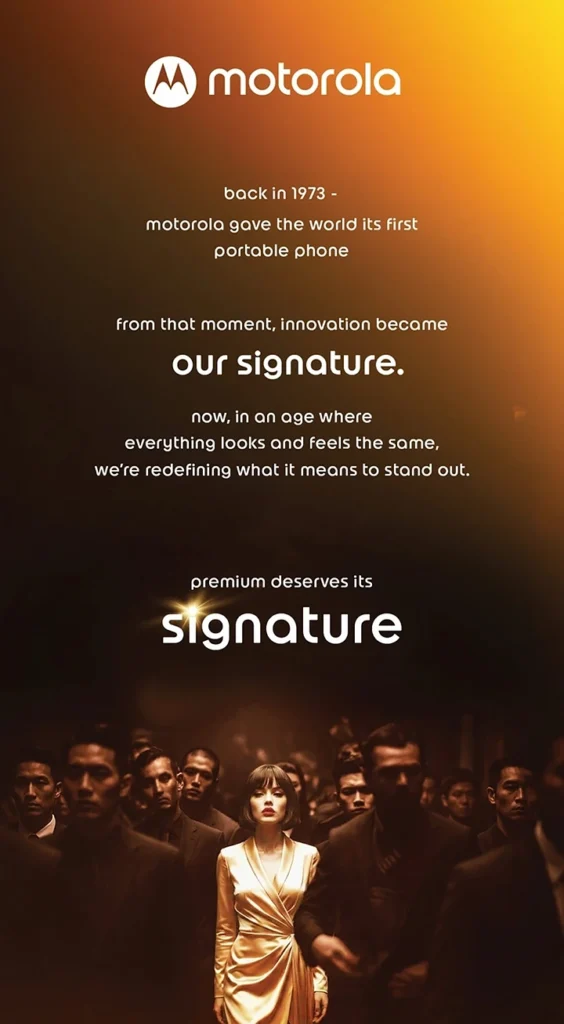 Motorola Signature poster