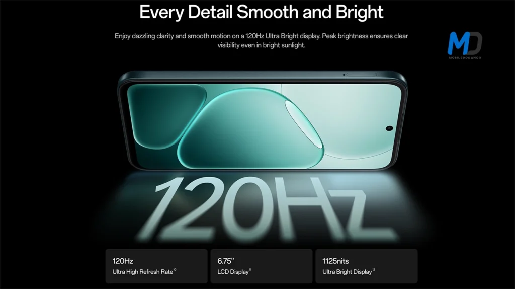 6.75-inch and 120Hz Display