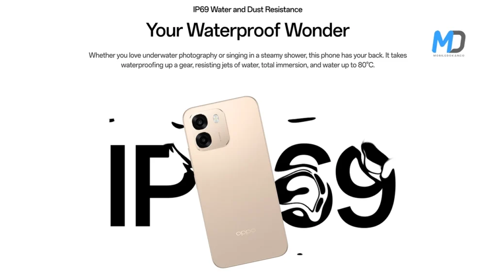 IP69 Water and Dust Resistance