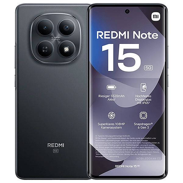 Xiaomi Redmi Note 15 5G Global Black