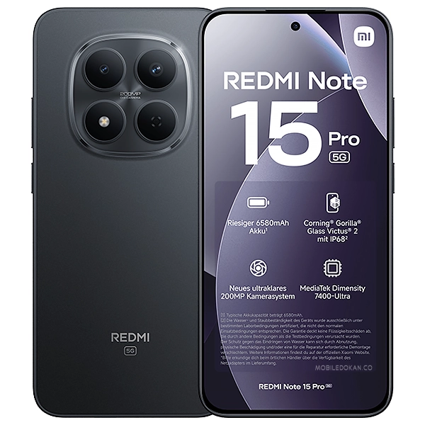 Xiaomi Redmi Note 15 Pro 5G Global Black