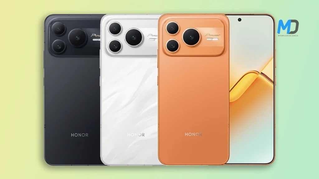Honor Power 2 Black, White and Orange colors