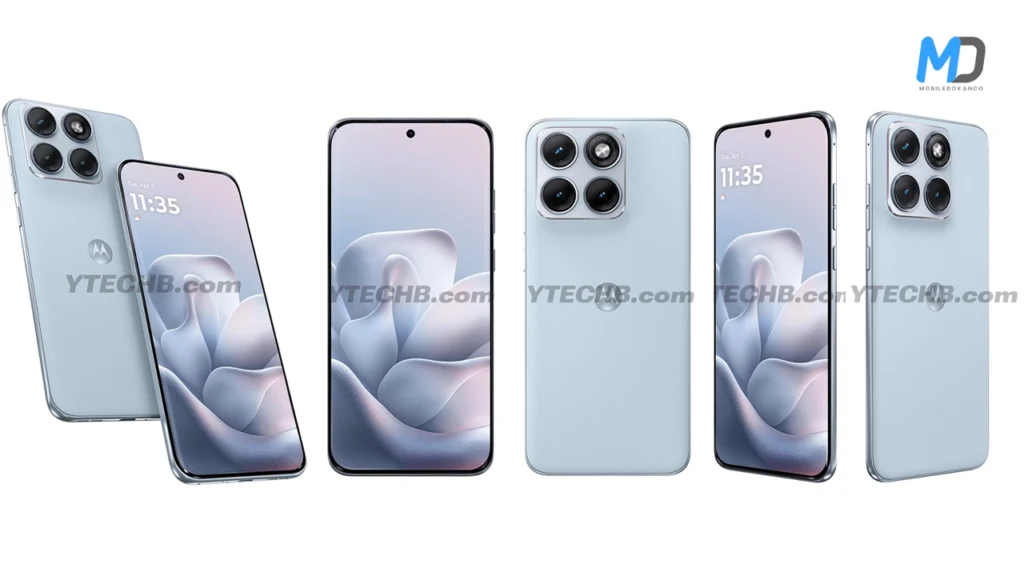 Motorola Edge 70 Fusion Pantone Country Air renders