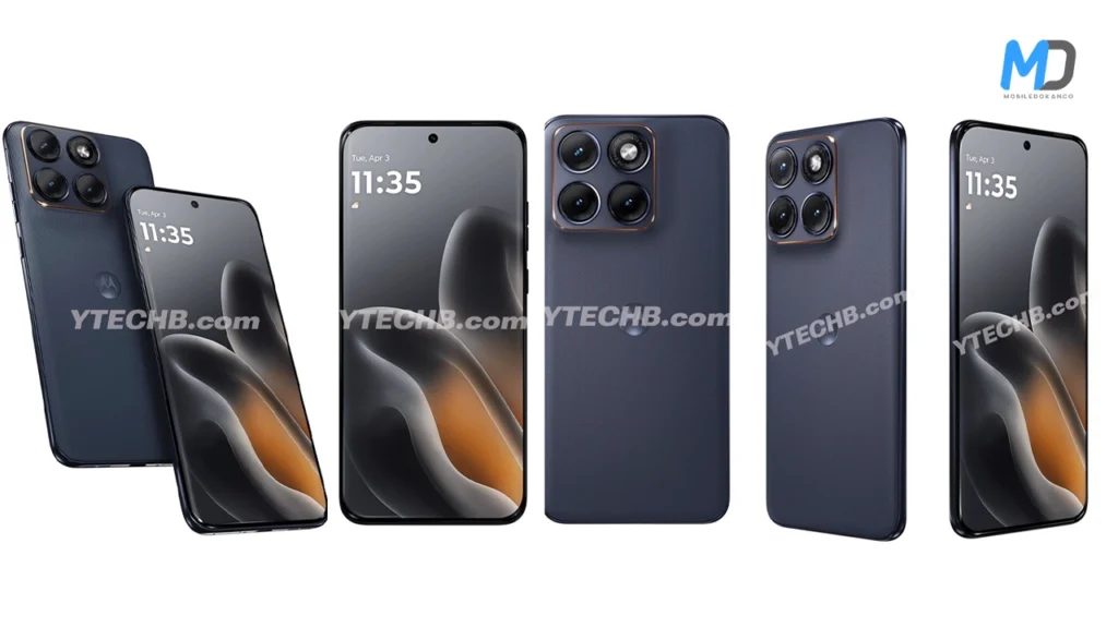 Motorola Edge 70 Fusion Pantone Silhouette renders