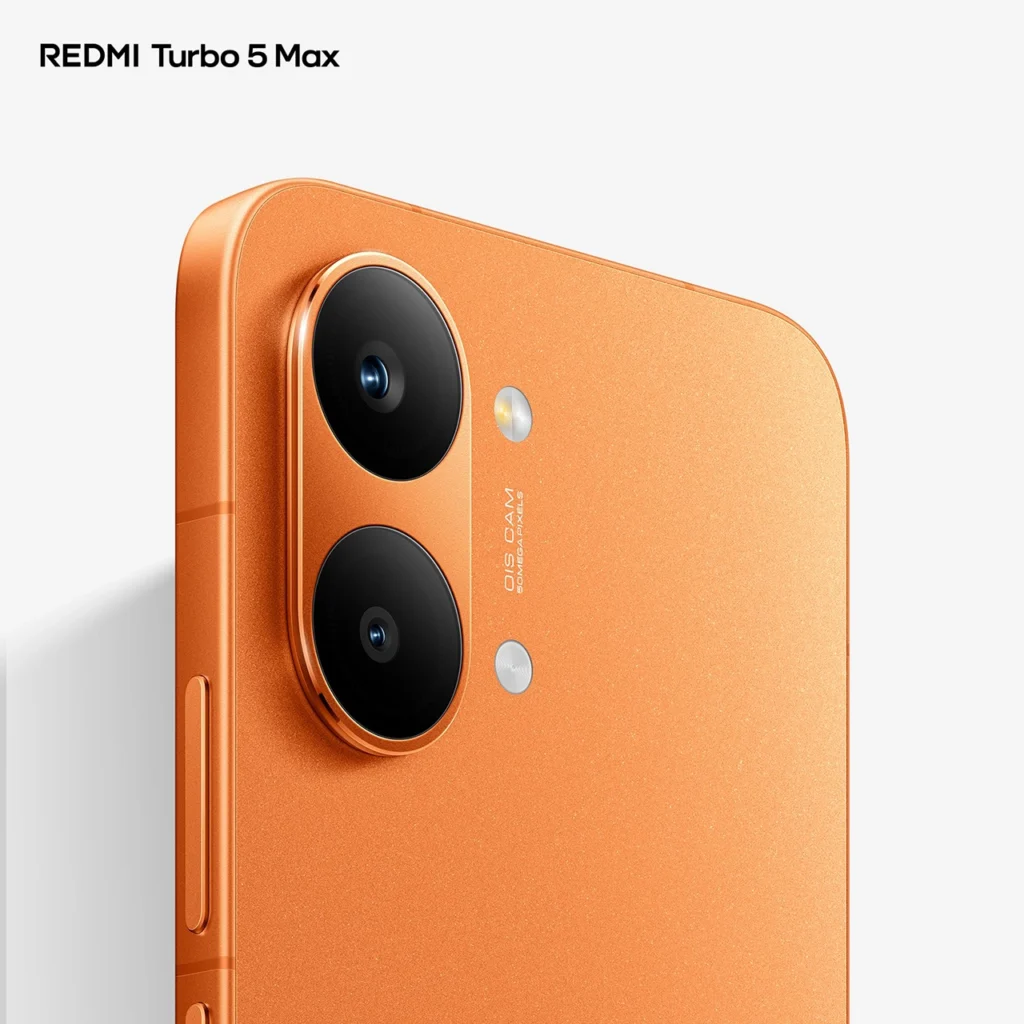 Redmi Turbo 5 Max orange colour 1