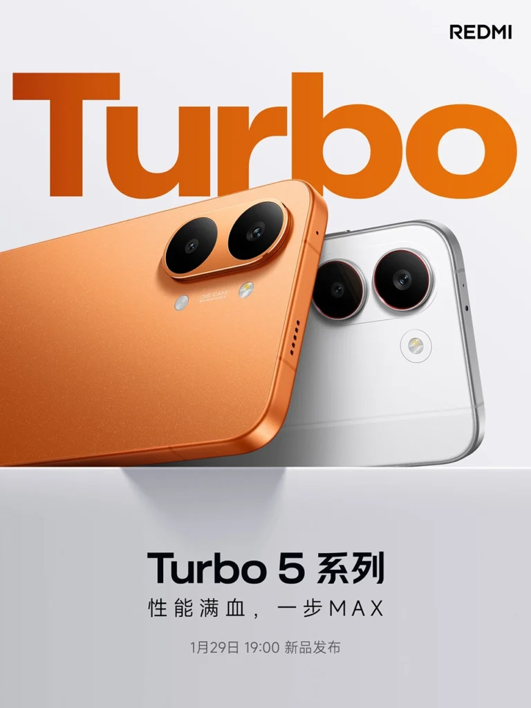 Xiaomi Redmi Turbo 5 Max Launching Poster
