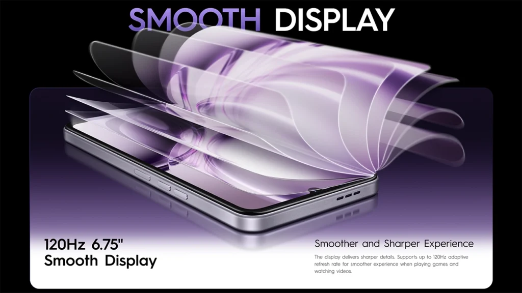 Tecno Spark Go 3 6.75-inch, 120Hz Display