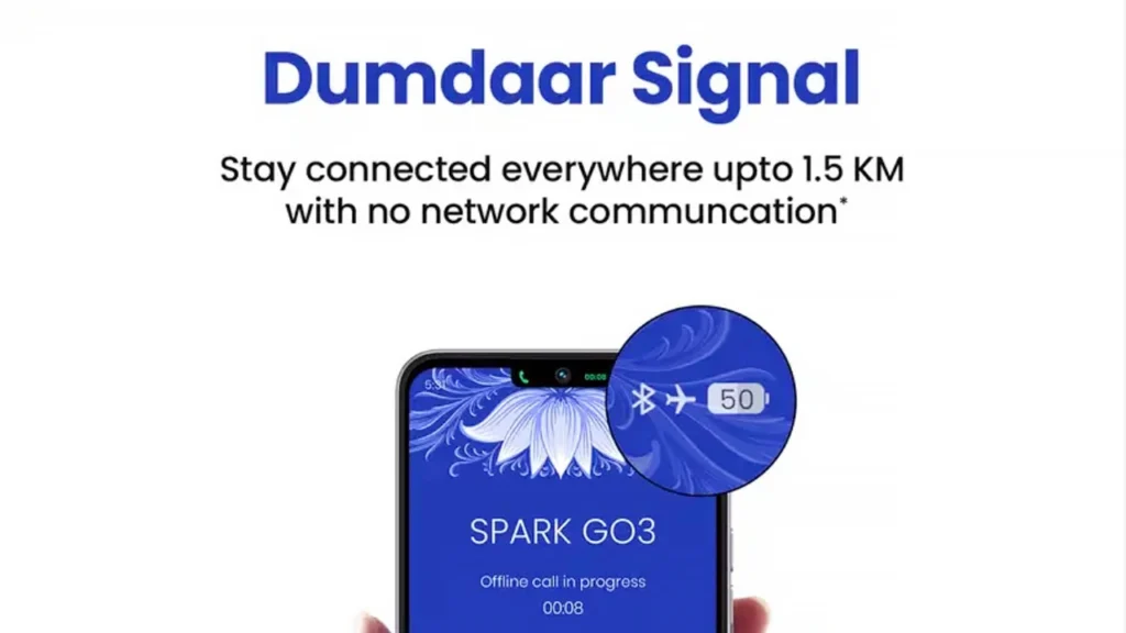 Tecno Spark Go 3 Signal up-to 1.5KM